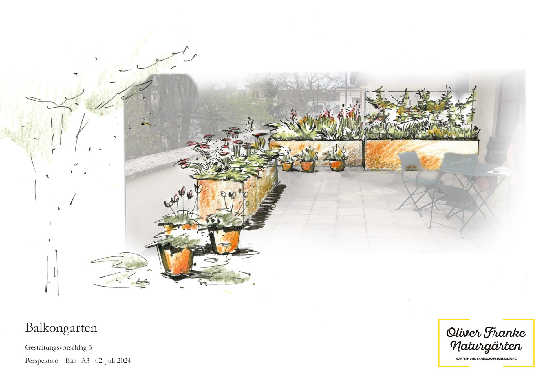 Ansicht Dachterrasse