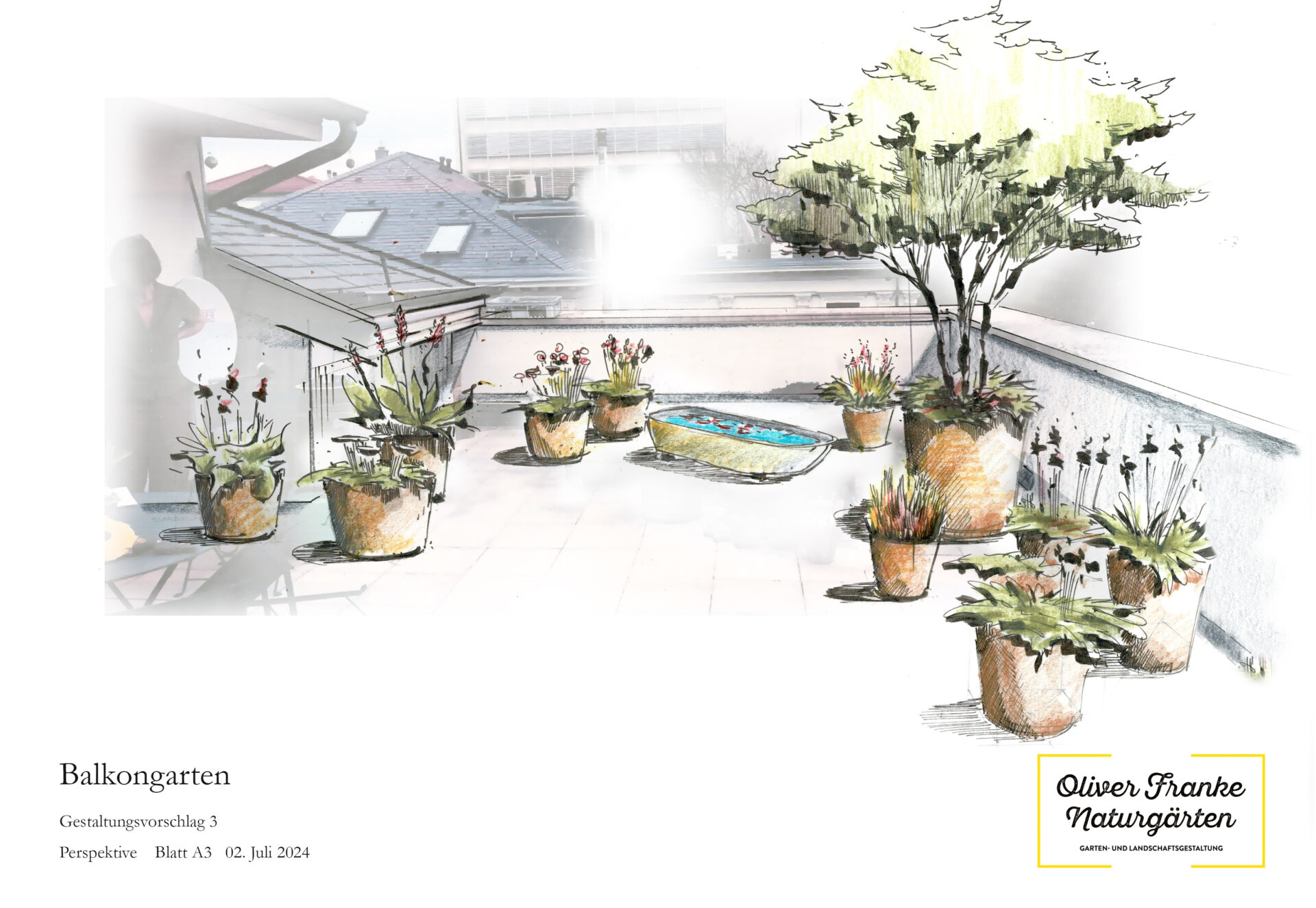 Ansicht Dachterrasse